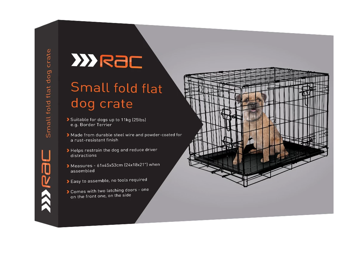 RAC RAC Small Metal Fold Flat Crate With Plastic Tray 4 RAC RAC Small Metal Fold Flat Crate With Plastic Tray - Image 2