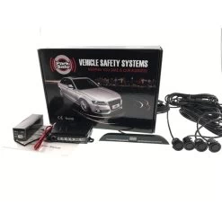 Parksafe Park Safe 4pc Flat Mount Parking Sensor Kit With LED Display (Front) - Gloss Black