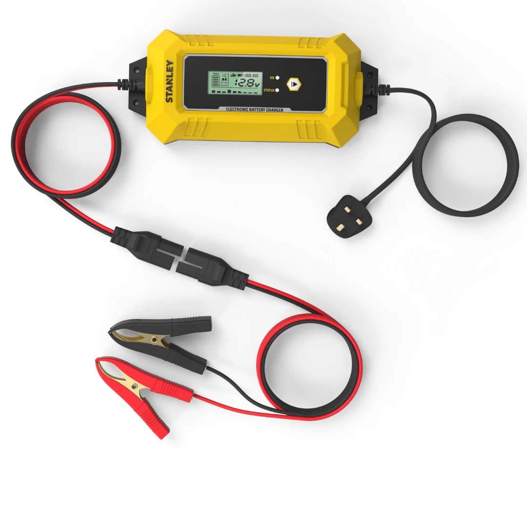 Stanley Stanley 6-12V Battery Charger 4A - UK Plug 5 Stanley Stanley 6-12V Battery Charger 4A - UK Plug - Image 3
