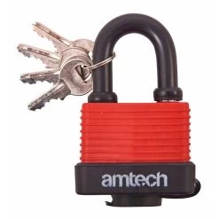 AM-TECH Am-Tech 50mm Weatherproof Padlock -Car Supplies Store 91d7b5bdc89e8cb3c23edcf544ec30e91591267631