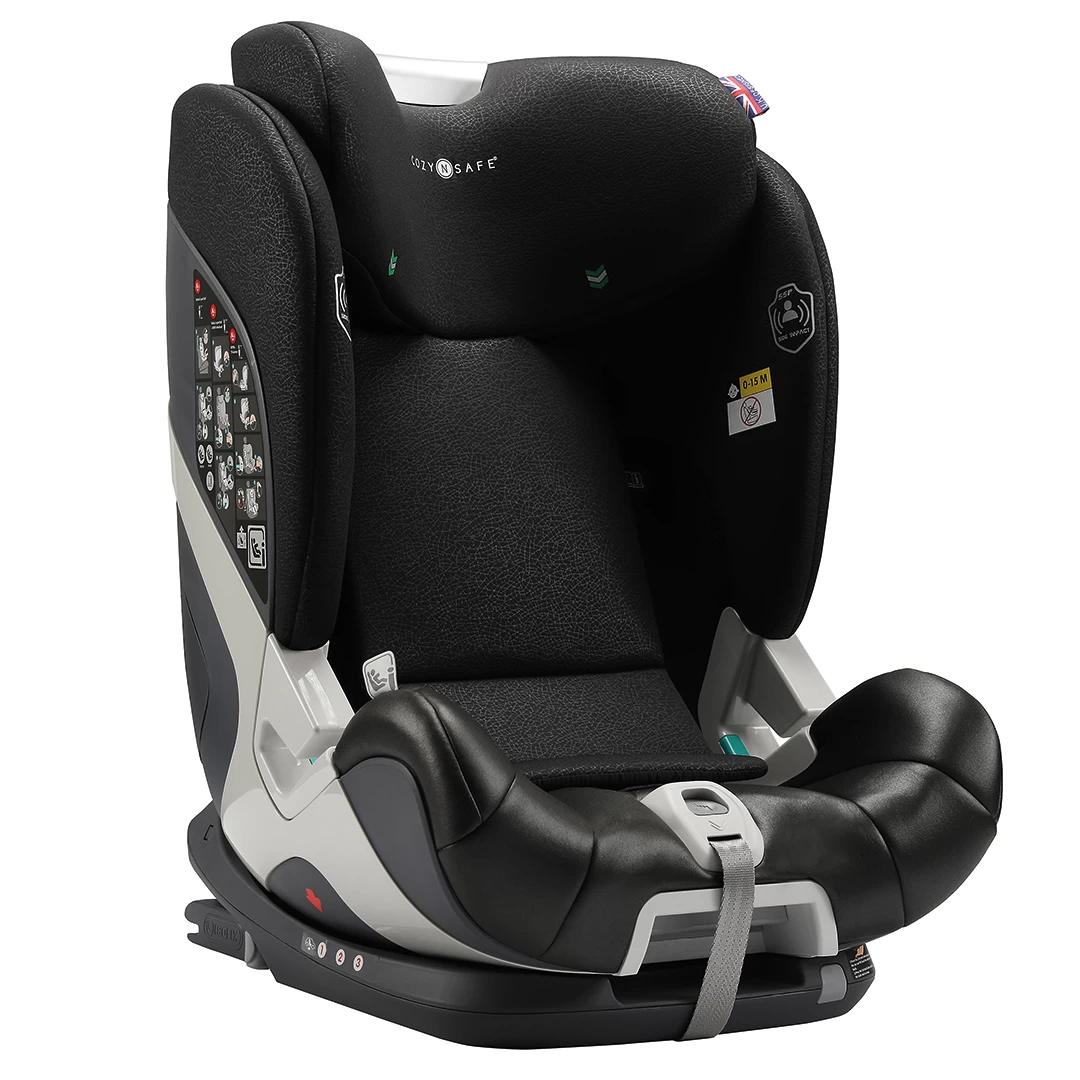 Cozy N Safe Car Seats Cozy N Safe Tristan I-Size Car Seat - Black/Grey 6 Cozy N Safe Car Seats Cozy N Safe Tristan I-Size Car Seat - Black/Grey - Image 4