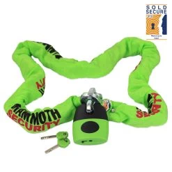 Mammoth_security Mammoth Sold Secure Gold Approved 12mm X 1.8m Square Chain With Shackle Lock -Car Supplies Store LOCM003 2