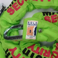 Mammoth_security Mammoth Sold Secure Gold Approved 12mm X 1.8m Square Chain With Shackle Lock -Car Supplies Store LOCM003 3