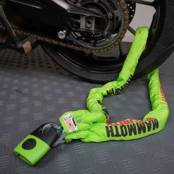 Mammoth_security Mammoth Sold Secure Gold Approved 12mm X 1.8m Square Chain With Shackle Lock -Car Supplies Store LOCM003 4