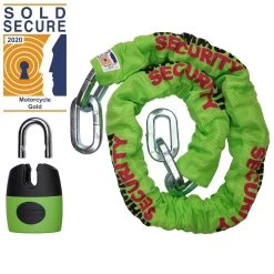 Mammoth_security Mammoth Sold Secure Gold Approved 12mm X 1.2m Square Chain With Shackle Lock -Car Supplies Store LOCM007 2