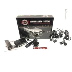 Parksafe Park Safe 4pc Flat Mount Parking Sensor Kit (Rear) - Gloss Black