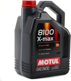 MOTUL Motul 8100 X-max 100% Synthetic – Full SAPS Engine Oil For Petrol & Diesel Vehicles - 0W-30 - 5 Litres