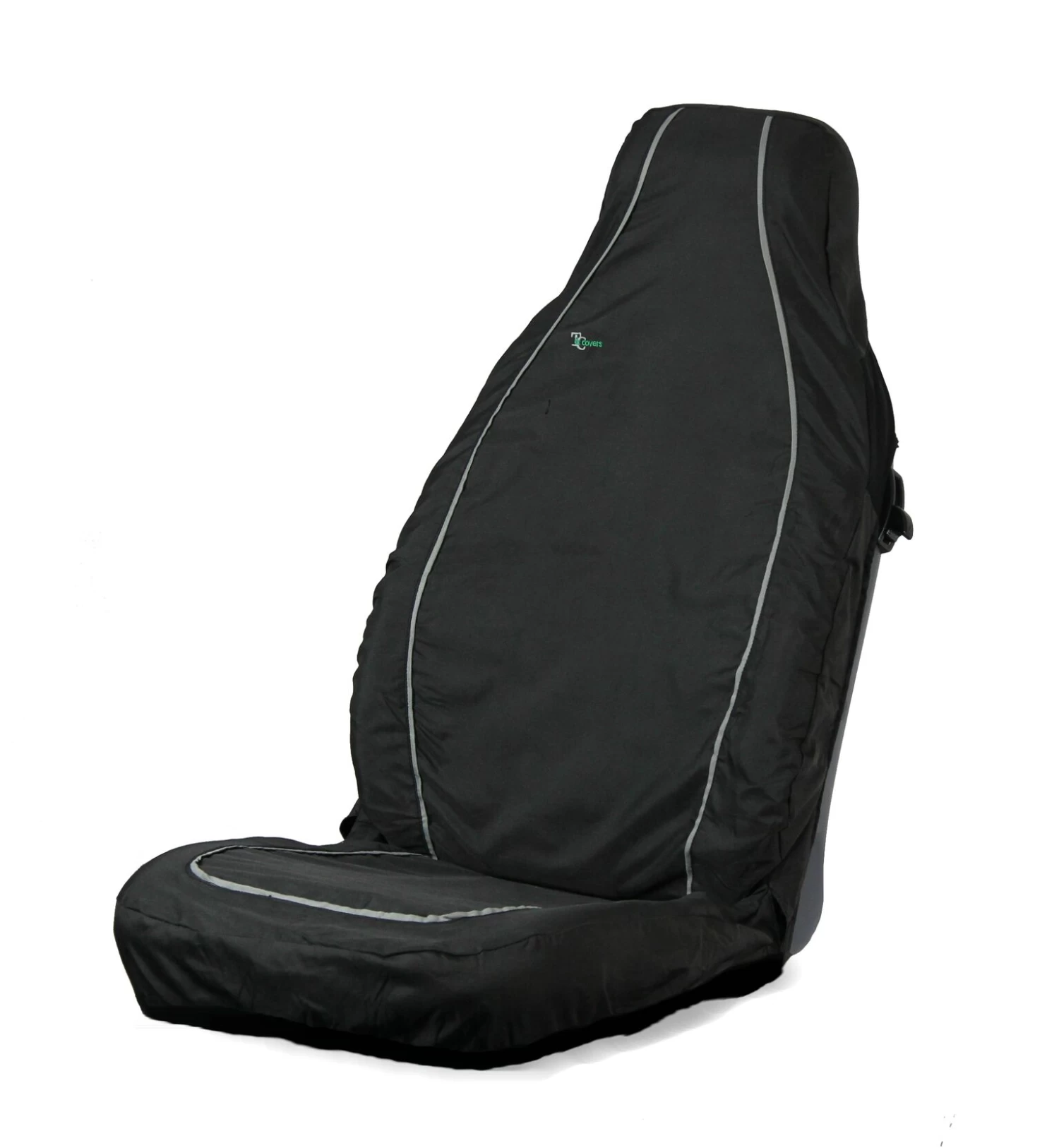 Town & Country Universal Airbag Compatible Front Seat Cover - Black 3 Town & Country Universal Airbag Compatible Front Seat Cover - Black