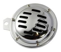 Bike_it Slitted Chrome Universal Horn - 12V