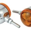 Bike_it Bike It Short Stem Bullet Indicators With Chrome Body And Amber Lens 1 Bike_it Bike It Short Stem Bullet Indicators With Chrome Body And Amber Lens -Car Supplies Store indcbu
