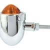 Bike_it Bike It Short Stem Mini Custom Indicators With Chrome Body And Amber Lens -Car Supplies Store indcs
