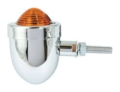 Bike_it Bike It Short Stem Mini Custom Indicators With Chrome Body And Amber Lens