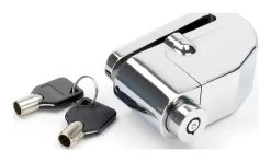 Mammoth_security Mammoth Chrome Alarmed Disc Lock With 6mm Pin