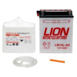 Lion MOTORCYCLE BATTERY LB14L-A2 L134 X W89 X H166 (pos Right)