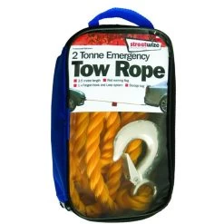Streetwize Tow Rope (Braided) - Yellow - 2 Tonne