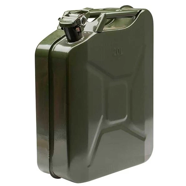 Top Tech 20L Jerry Can, Powder Coated, 0.8mm Thick Green For Petrol 3 Top Tech 20L Jerry Can, Powder Coated, 0.8mm Thick Green For Petrol
