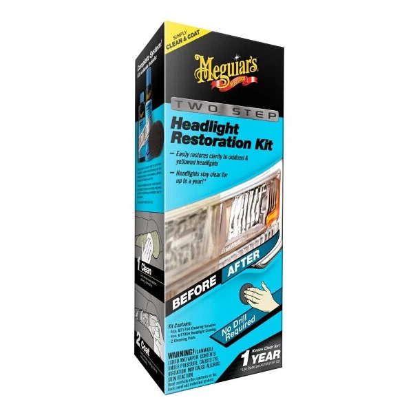 Meguiars Two Step Headlight Restoration Kit 4 Meguiars Two Step Headlight Restoration Kit - Image 2